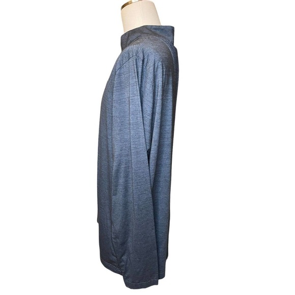 Travis Mathew Men’s Blue 2XL Quarter Zip Golf Long Sleeve Pullover Shirt - Picture 3 of 8